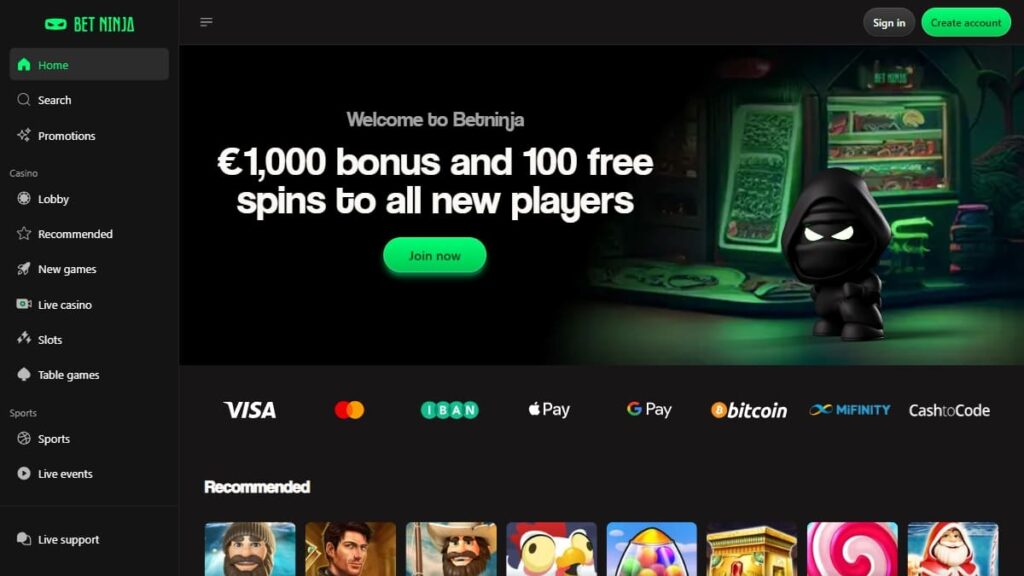 betninja online casino nederland homepage